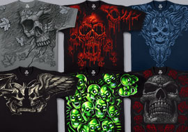 Skull T-Shirts, Tees