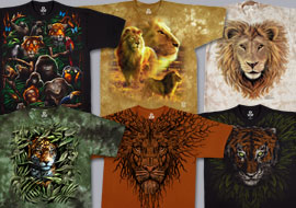Exotic Wildlife T-Shirts, Tees, Tie-Dyes