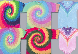 Unprinted Tie-Dye T-Shirts